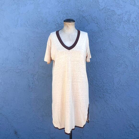 Vintage T-shirt Dress 80s Threadbare lounge tee Size M/L - Picture 2 of 8